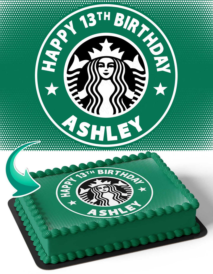 Starbucks Coffe ST Edible Cake Toppers