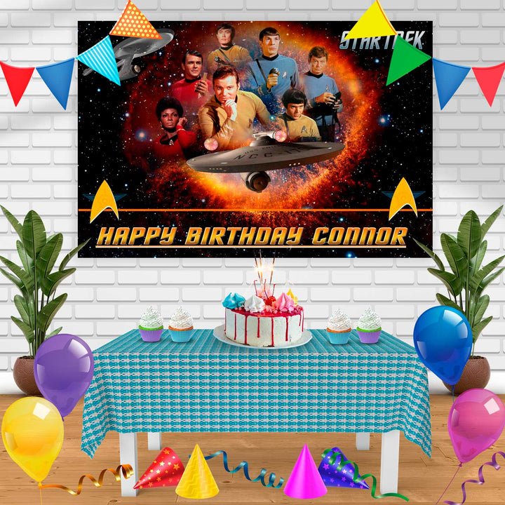 STARTREK Birthday Banner Personalized Party Backdrop Decoration
