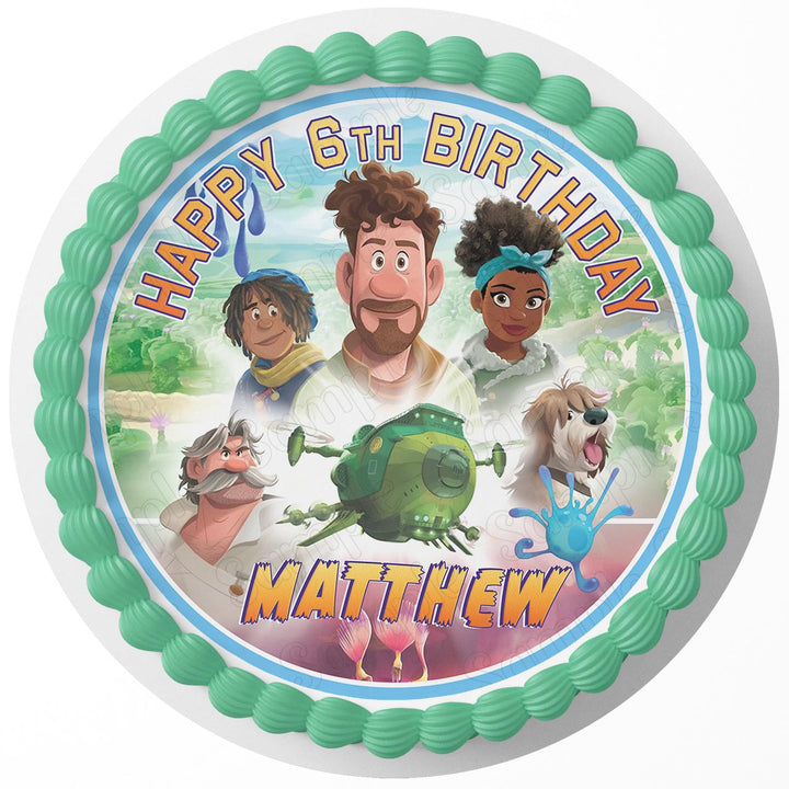 Strange World GT Edible Cake Toppers Round
