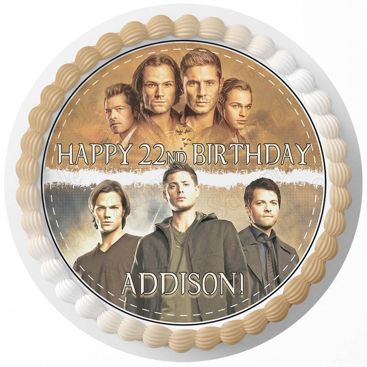 SuperNatural Edible Cake Toppers Round