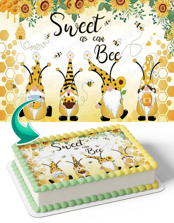 Sweet As Can Bee Honey Edible Cake Toppers