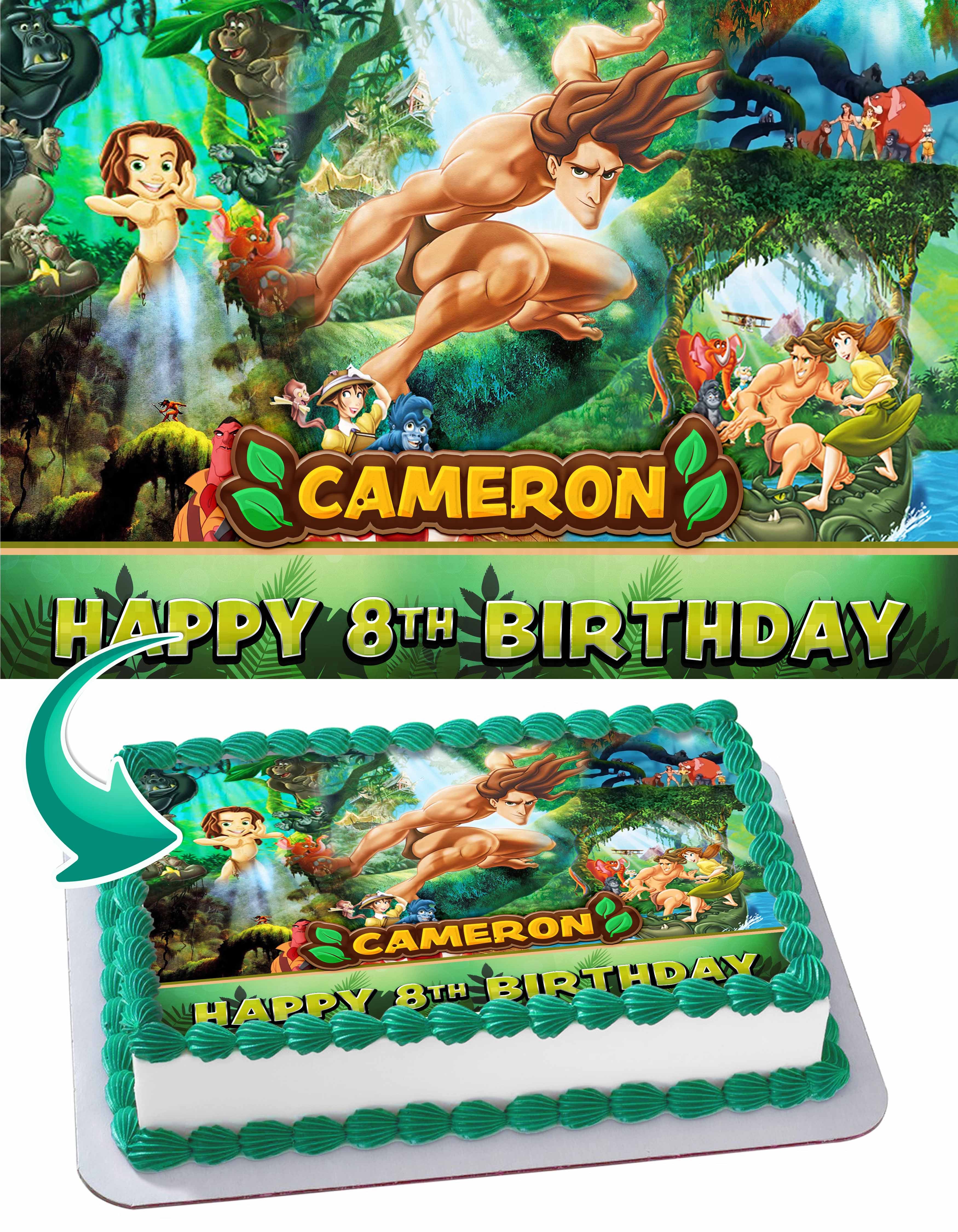 Tarzan Jungle Book Edible Cake Toppers – Ediblecakeimage