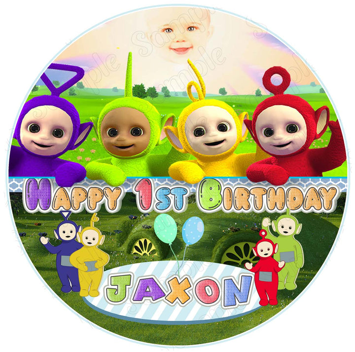 Teletubbies Edible Cake Toppers Round