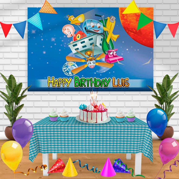 The brave Toaster Birthday Banner Personalized Party Backdrop Decoration
