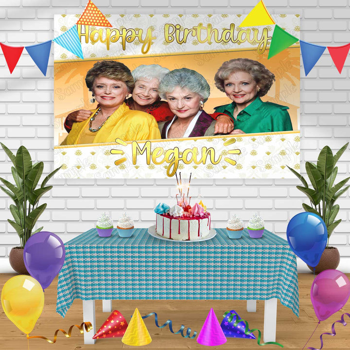 The Golden Girls Birthday Banner Personalized Party Backdrop Decoration