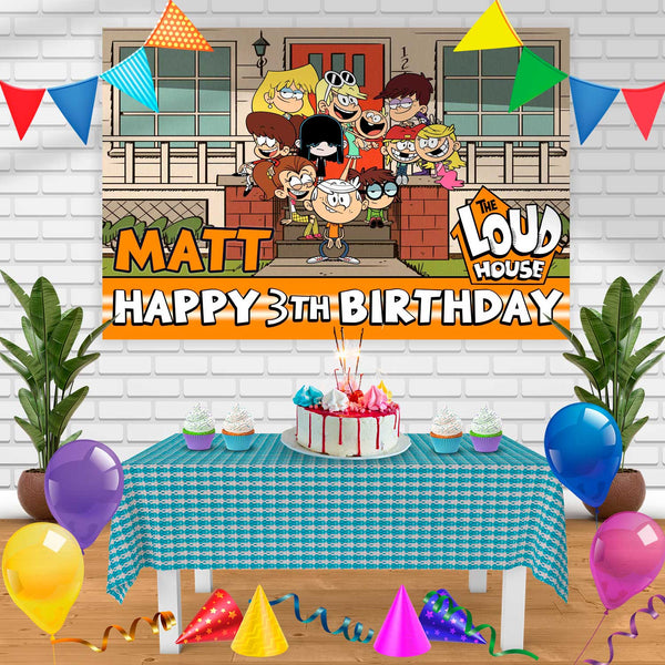 the loud house Birthday Banner Personalized Party Backdrop Decoration