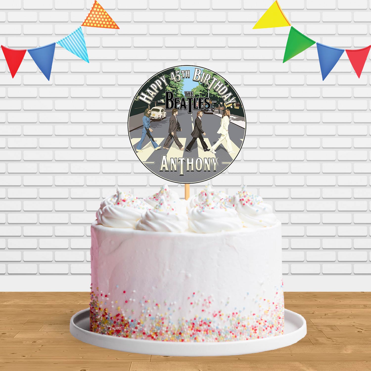 The Beatles 2 Cake Topper Centerpiece Birthday Party Decorations ...