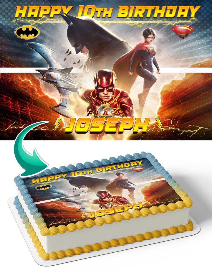 The Flash Edible Cake Toppers