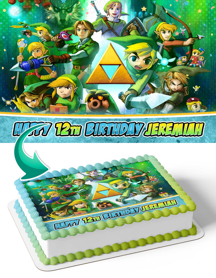 The Legend of Zelda Art Edible Cake Toppers