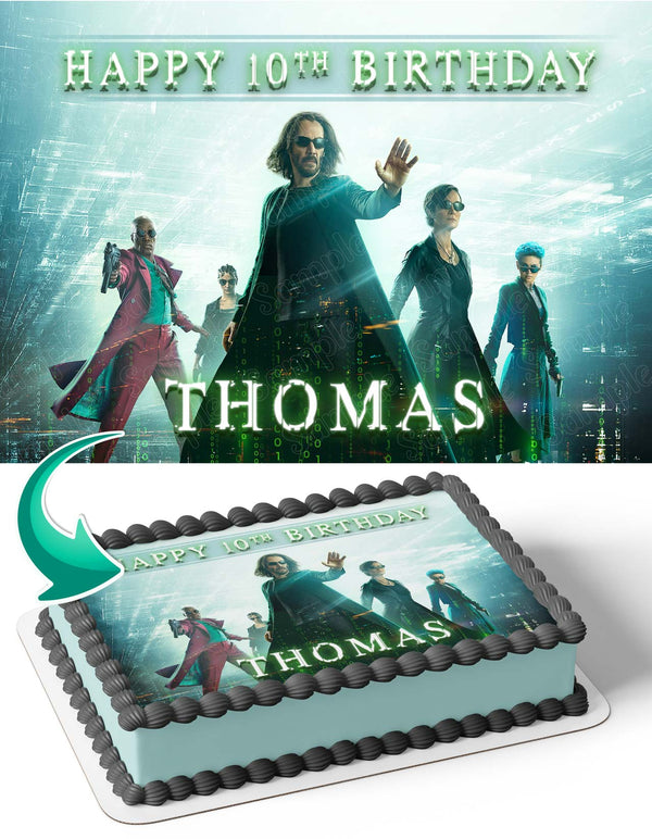 The Matrix Resurrections Edible Cake Toppers