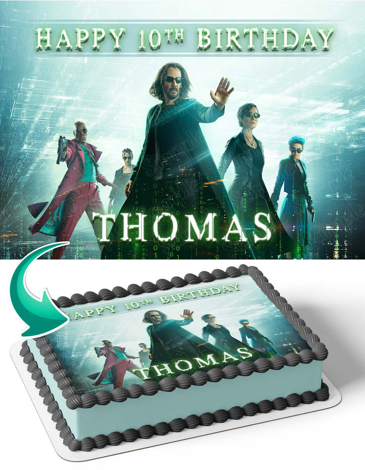 The Matrix Resurrections Edible Cake Toppers