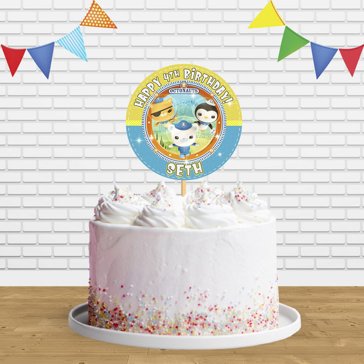 The Octonauts Round Cake Topper Cake Topper Centerpiece Birthday Party Decorations