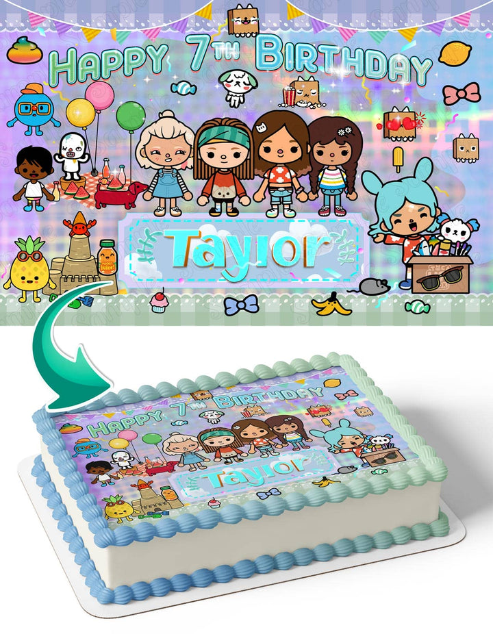 Toca Life World TC Edible Cake Toppers