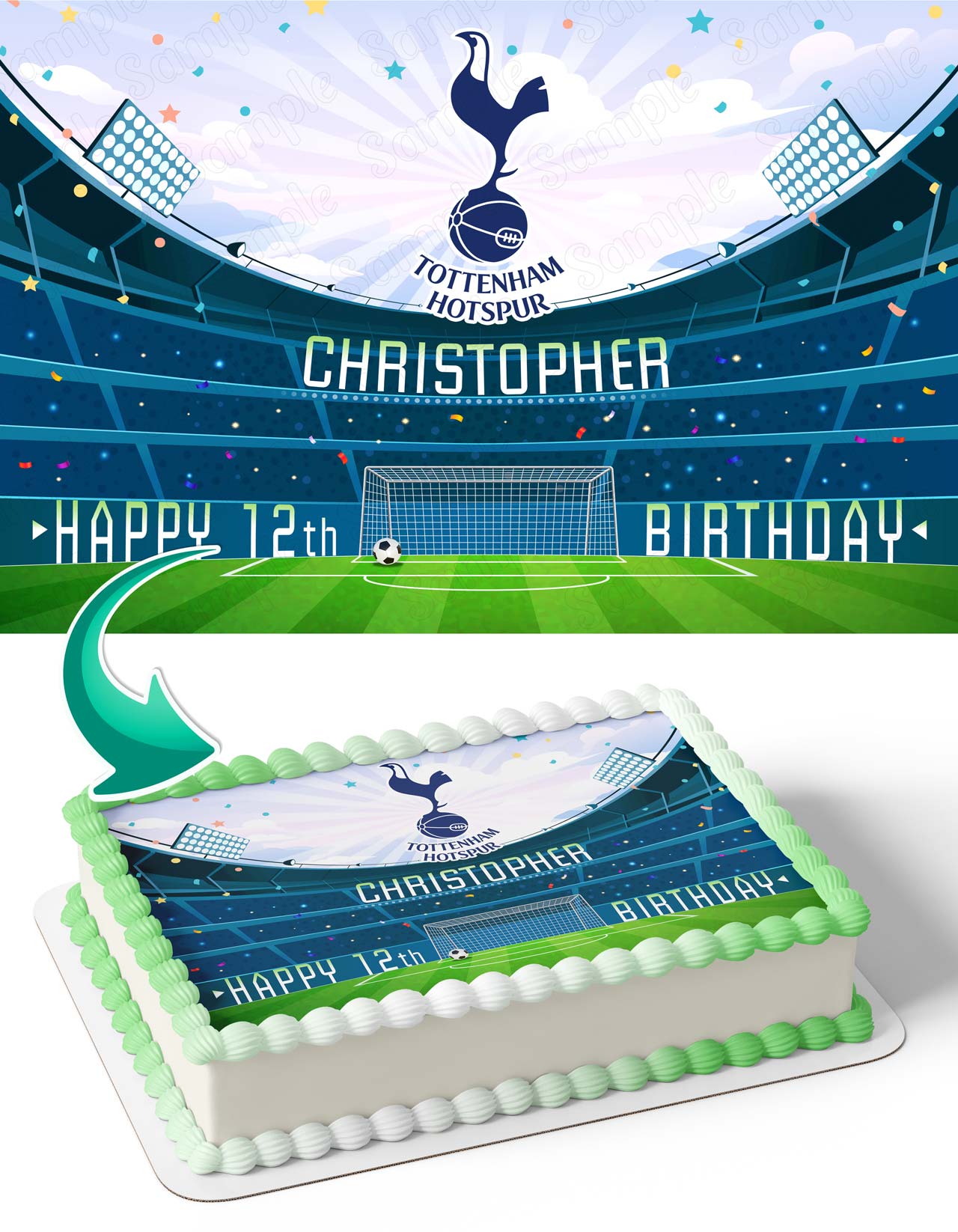 Tottenham Hotspur FC Edible Cake Toppers – Ediblecakeimage