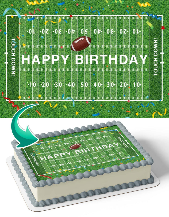 Touchdown Super Bowl Edible Cake Toppers