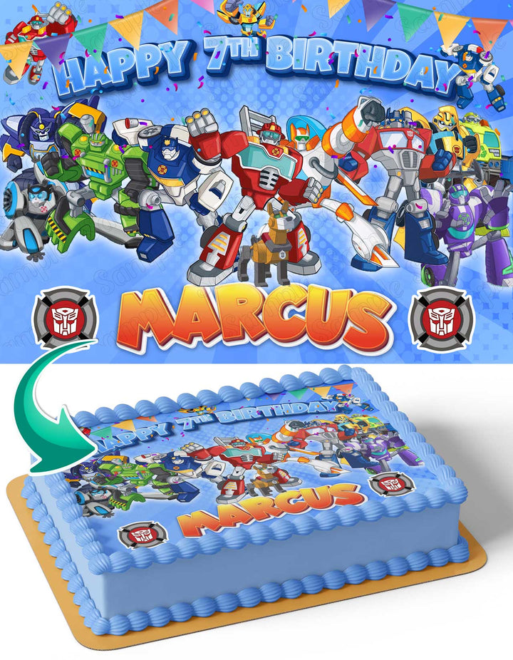 Transformers Rescue Bots TR Edible Cake Toppers