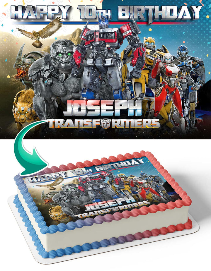Transformers Rise Of The Beast 2023 Edible Cake Toppers