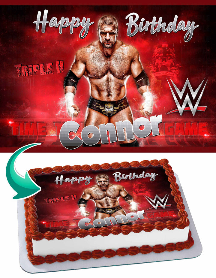 Triple H WrestleMania WWE Edible Cake Toppers