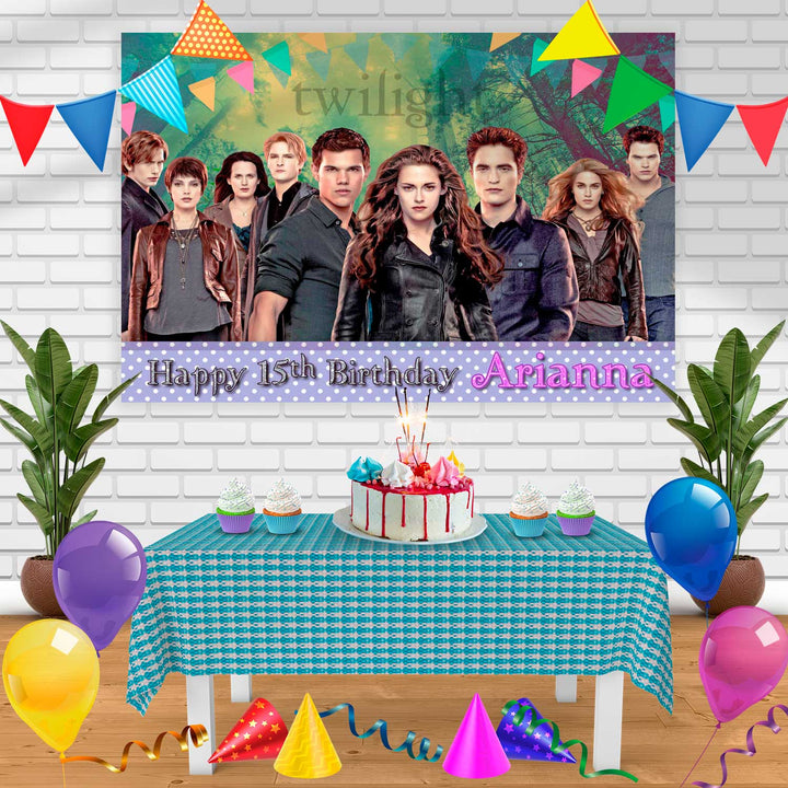 Twilight Birthday Banner Personalized Party Backdrop Decoration