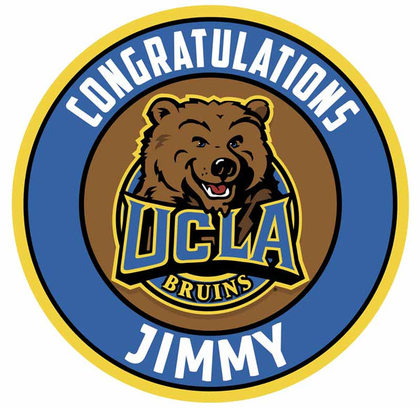 UCLA Bruins Edible Cake Toppers Round