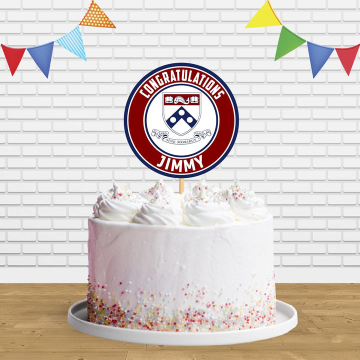 University Of Pennsylvania Cake Topper Centerpiece Birthday Party Decorations