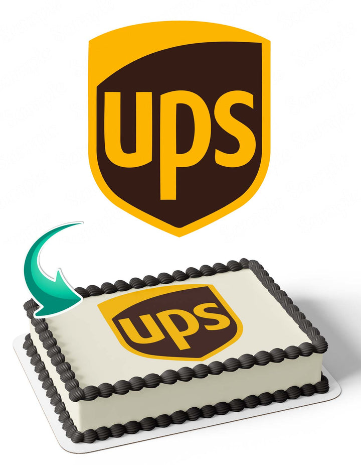 UPS Logo Decoration Edible Cake Toppers