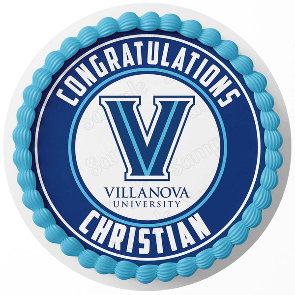 Villanova University RD Edible Cake Toppers Round