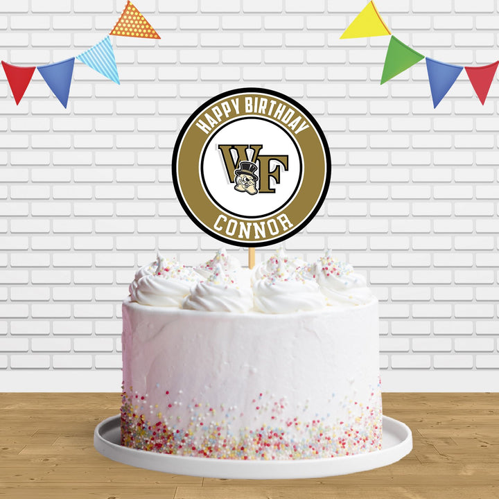 Wake Forest Demon Deacons Cake Topper Centerpiece Birthday Party Decorations