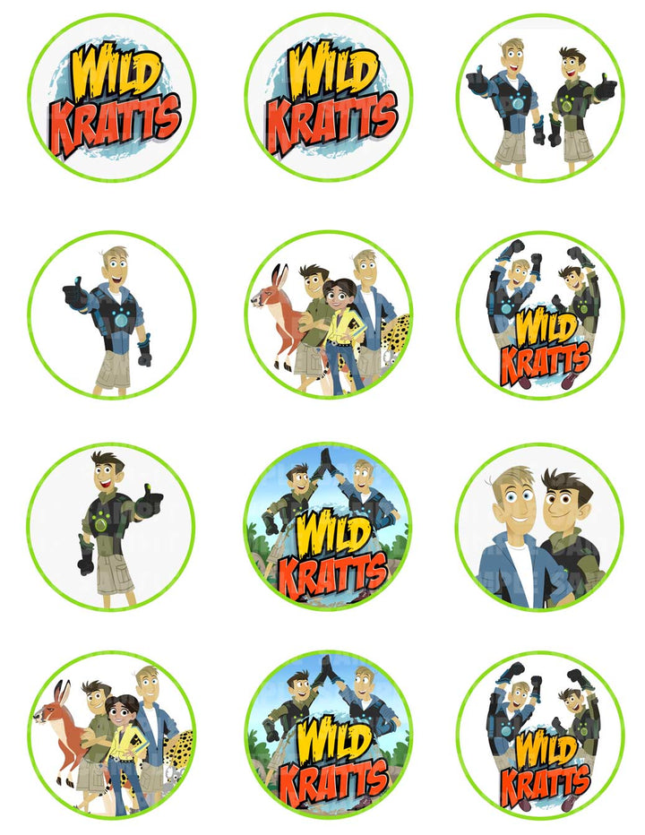 Wild Kratts Cupcakes Cookies Edible Cupcake Toppers
