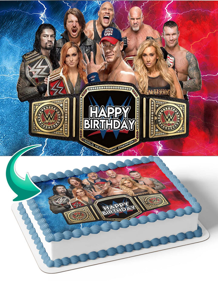 WWE SmackDown Edible Cake Toppers