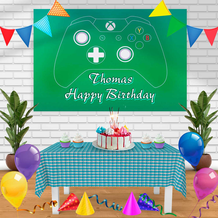 xbox Birthday Banner Personalized Party Backdrop Decoration