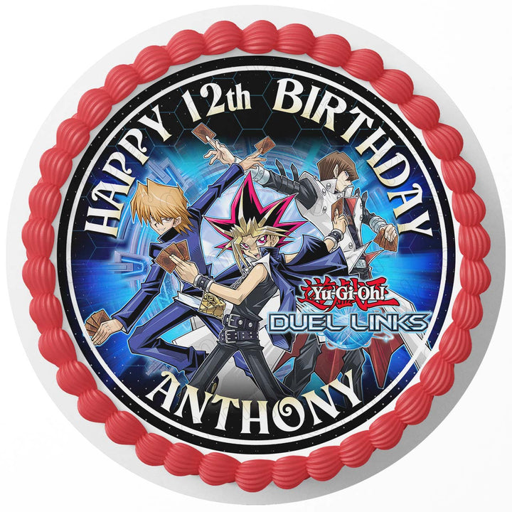 YuGiOh Bk Edible Cake Toppers Round