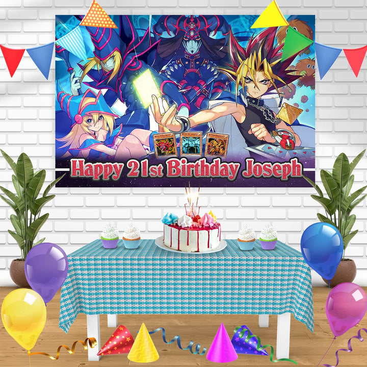 YuGiOh Cards Bn Birthday Banner Personalized Party Backdrop Decoration