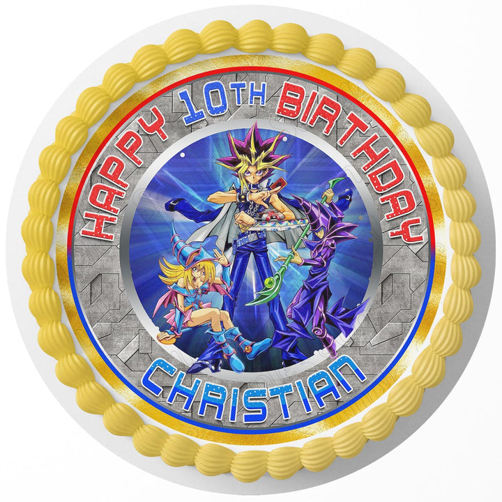 YuGiOh Edible Cake Toppers Round