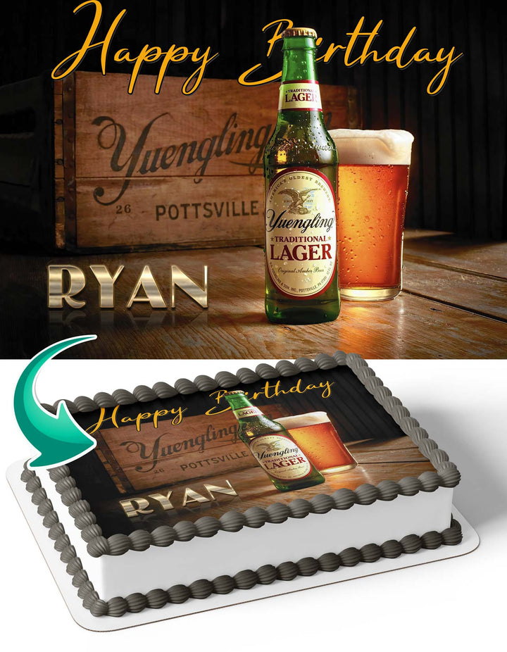 Yuengling Beer Edible Cake Toppers